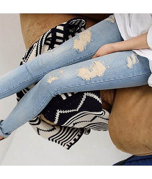 Maternity Rugged Light blue jeans