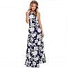 Beautiful maternity post maternity big flower print sleeveless summer dress maxi dress party dress