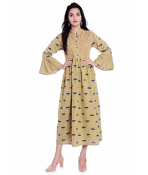 Printed flex cotton kurti