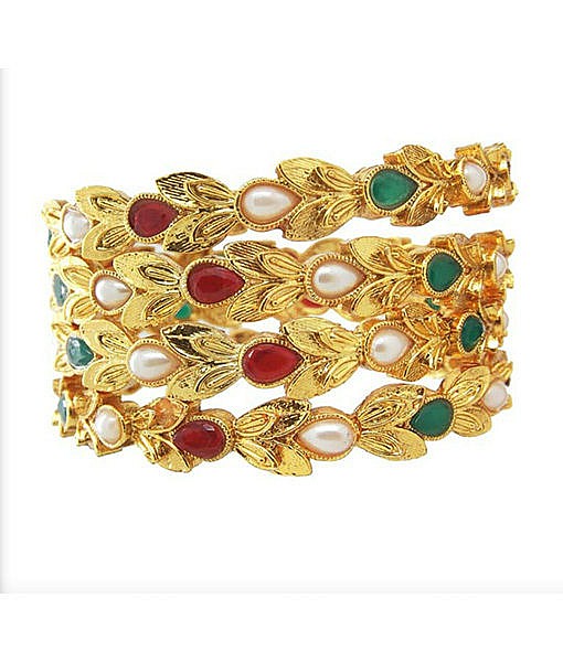 Gold plated Metal Kada bangles