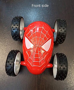 Spider man push motion stunt  2 side car