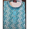 Blue Boys Cotton Ethnic Wear Kurta Payjama With Chikan Embroidery