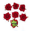 Red Fabric Rose Flower Hair Clip For Women Rose clip