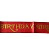 Red Birthday Girl Sash