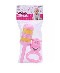 Giggle Wiggle Musical Rattles (Pink)