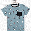 Boys Penguin print short sleeves T shirt