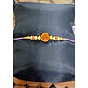 Om bead purple dhaga rakhi