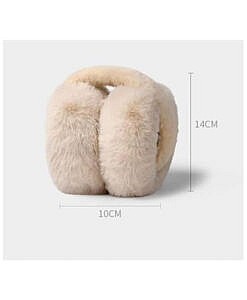 Brown winter wear foldable warm and cozy ear muffs