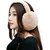 Brown winter wear foldable warm and cozy ear muffs