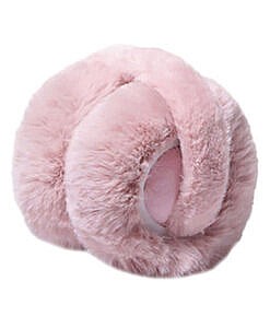 Mauve Pink winter wear foldable warm and cozy ear muffs