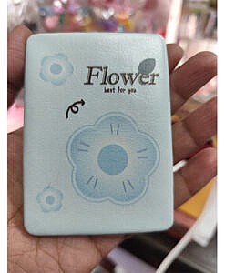 Blue flower print high quality rectangle pocket mirror