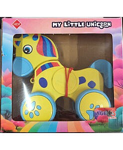 Toddlers pull along multi-colour my unicorn toy